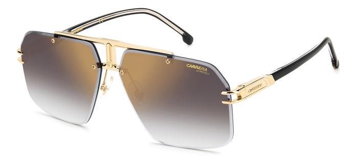 Occhiali da sole Carrera CARRERA 1054/S 205825 (RHL FQ) colore gold black_ forma rettangolare lenti grey shaded gold mirror