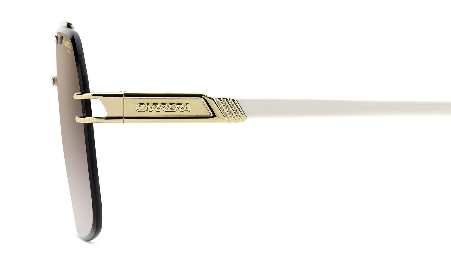 Sunglasses Carrera 1054/S 205825 VVP YK color gold ivory shape square lenses gold mirror on burgundy shaded
