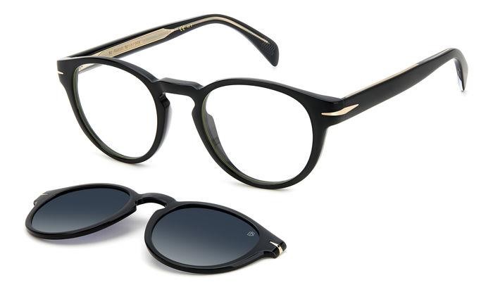 Occhiali da vista David Beckham DB 7104/CS 205847 (807 WJ) colore black forma rotondo lenti grey shaded polarized