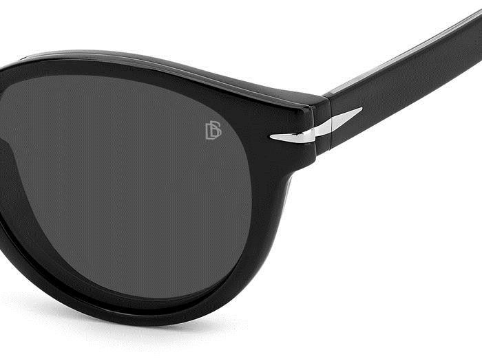 Brillen David Beckham DB 7104/CS 205847 (807 M9) farbe black form rund gläser grey polarized