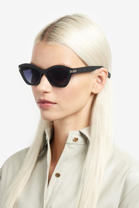 Sonnenbrillen Marc Jacobs MJ 1082/S 205854 (807 9O) farbe black form rund gläser dark grey shaded
