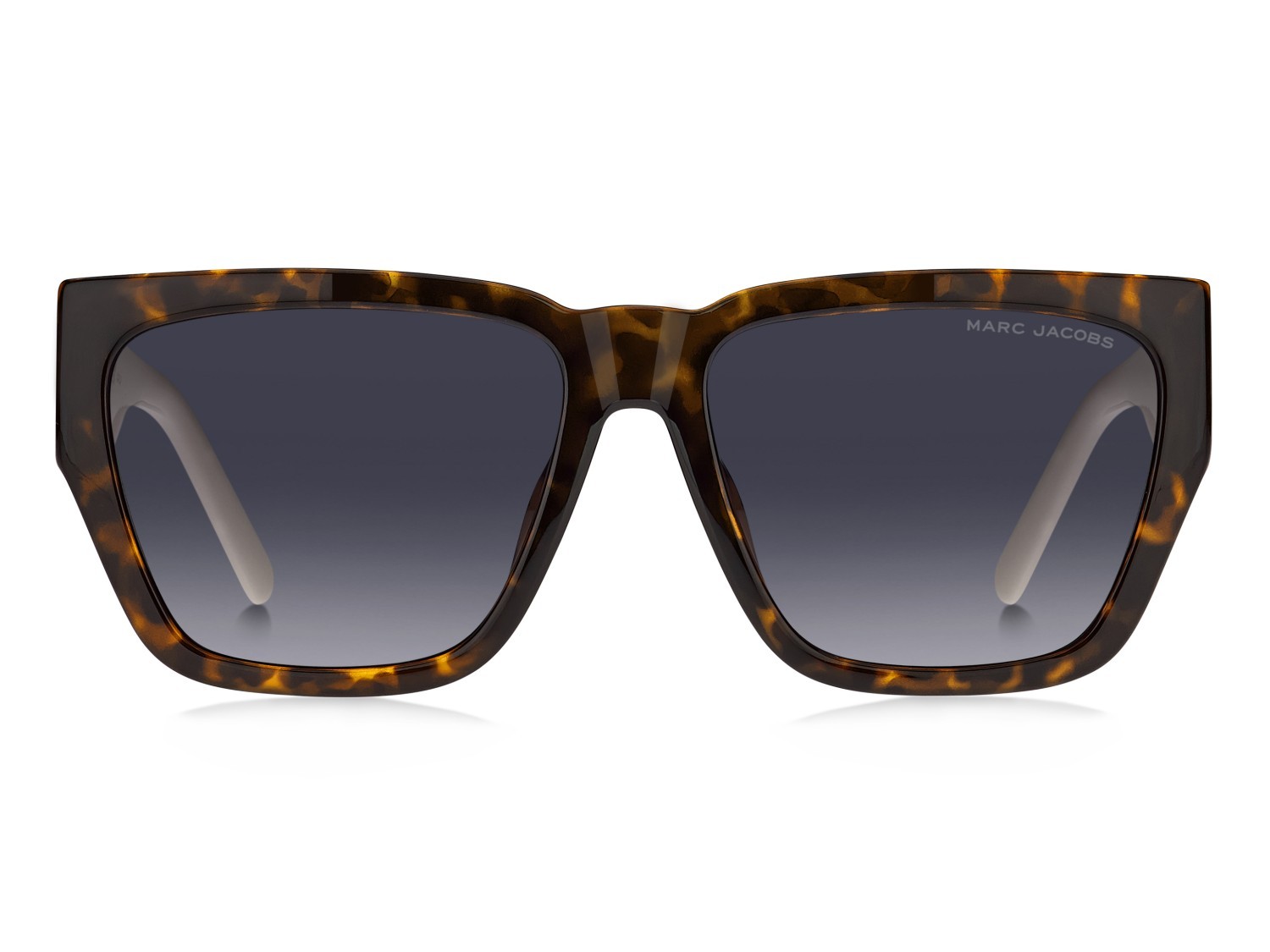 Occhiali da sole Marc Jacobs 646/S 205870 XLT 9O colore havana beige forma rettangolare lenti dark grey shaded