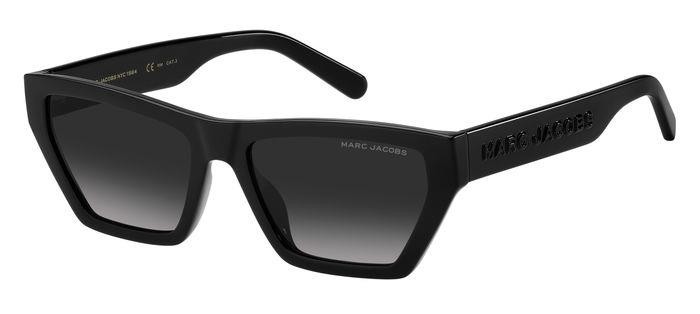 Occhiali da sole Marc Jacobs MARC 657/S 205872 (807 9O) colore black forma cat eye lenti dark grey shaded