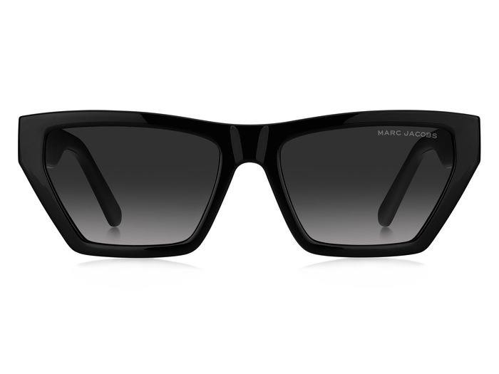 Occhiali da sole Marc Jacobs MARC 657/S 205872 (807 9O) colore black forma cat eye lenti dark grey shaded