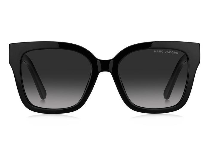 Sunglasses Marc Jacobs MARC 658/S 205873 (807 9O) color black shape square lenses dark grey shaded
