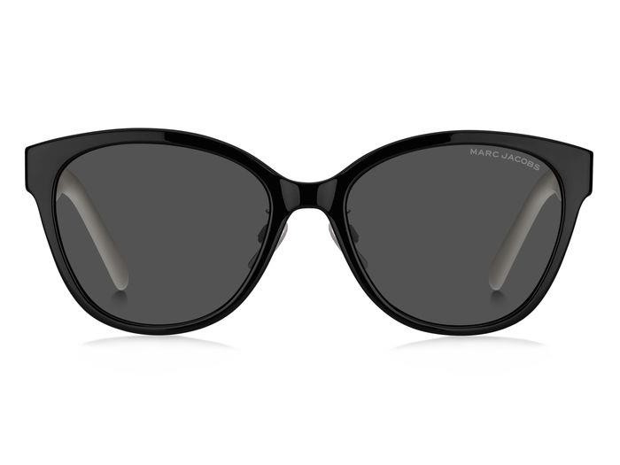 Sonnenbrillen Marc Jacobs MARC 648/G/S 205877 (80S IR) farbe black white form rund gläser grey