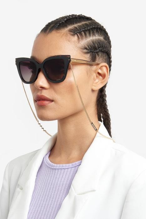 Eyeglasses Missoni MIS 0133/CS 205895 (086 LA) color havana shape cat eye lenses brown shaded polarized
