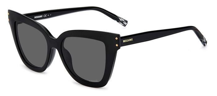 Eyeglasses Missoni MIS 0133/CS 205895 (807 M9) color black shape cat eye lenses grey polarized
