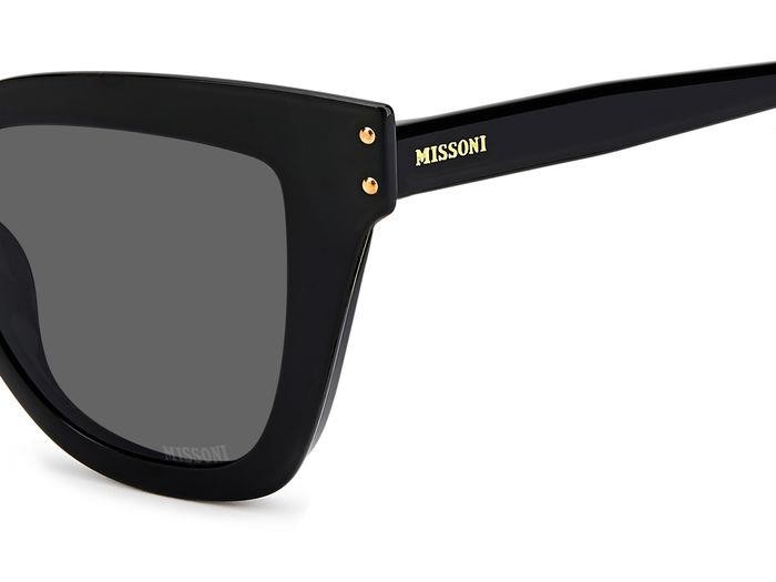 Eyeglasses Missoni MIS 0133/CS 205895 (807 M9) color black shape cat eye lenses grey polarized