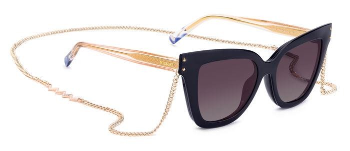 Occhiali da vista Missoni MIS 0133/CS 205895 (PJP XW) colore blue forma cat eye lenti violet shaded polarized