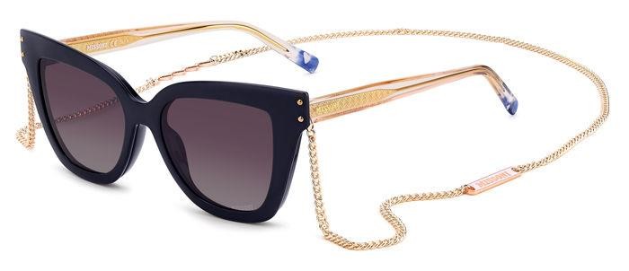 Occhiali da vista Missoni MIS 0133/CS 205895 (PJP XW) colore blue forma cat eye lenti violet shaded polarized