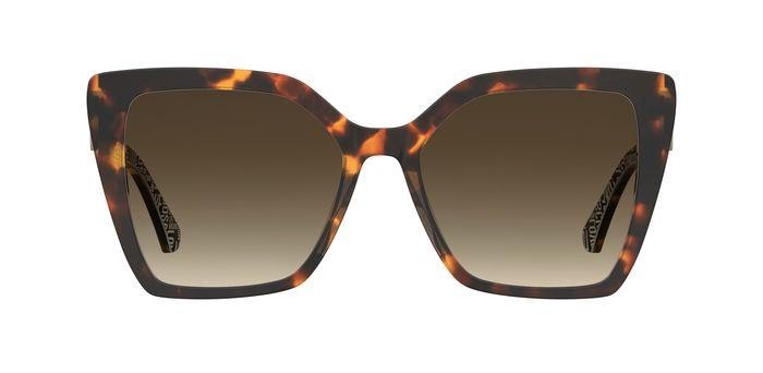 Sunglasses Moschino Love Mol067/S 205911 (086 HA) color havana shape square lenses brown shaded