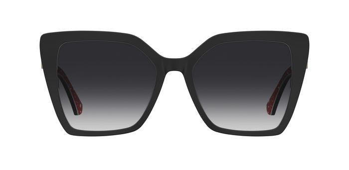 Sunglasses Moschino Love Mol067/S 205911 (807 9O) color black shape square lenses dark grey shaded