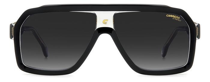 Sonnenbrillen Carrera CARRERA 1053/S 205919 (08A 9O) farbe black grey form rechteckig gläser dark grey shaded