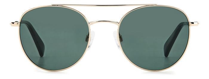 Sonnenbrillen Rag & Bone Rnb5050/G 205931 (PEF QT) farbe gold green form rund gläser green