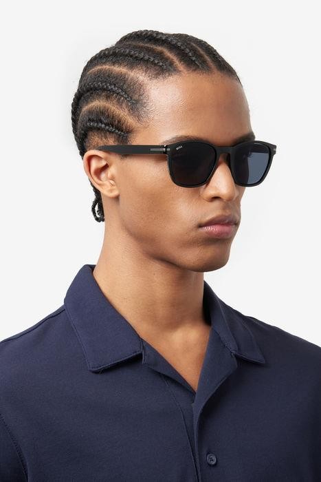 Occhiali da sole Hugo Boss BOSS 1505/S 205946 (807 IR) colore black forma rettangolare lenti grey