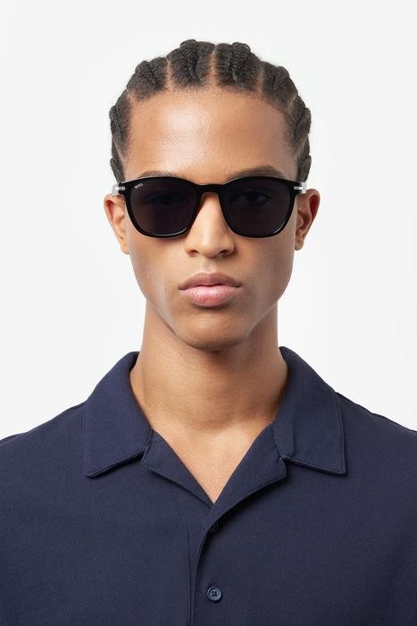 Occhiali da sole Hugo Boss BOSS 1505/S 205946 (807 IR) colore black forma rettangolare lenti grey