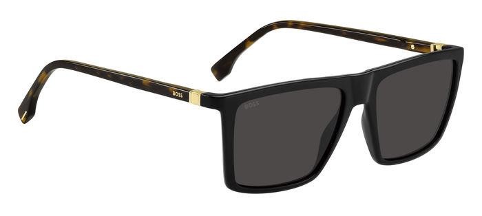 Occhiali da sole Hugo Boss 1490/S 205956 (WR7 IR) colore black havana forma quadrato lenti grey