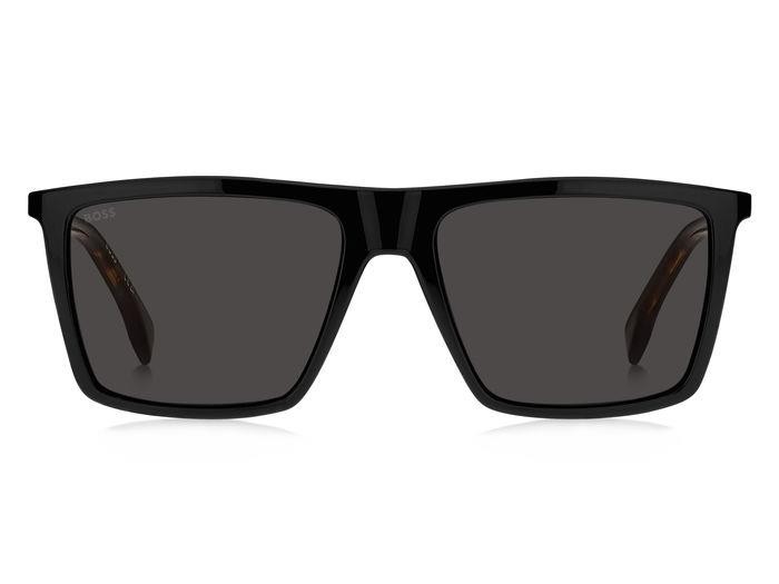 Occhiali da sole Hugo Boss 1490/S 205956 (WR7 IR) colore black havana forma quadrato lenti grey