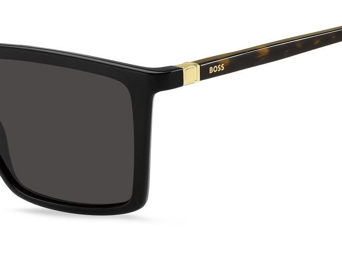 Occhiali da sole Hugo Boss 1490/S 205956 (WR7 IR) colore black havana forma quadrato lenti grey