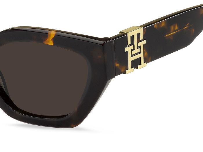 Sunglasses Tommy Hilfiger TH 1979/S 205969 (086 70) color havana shape cat eye lenses brown