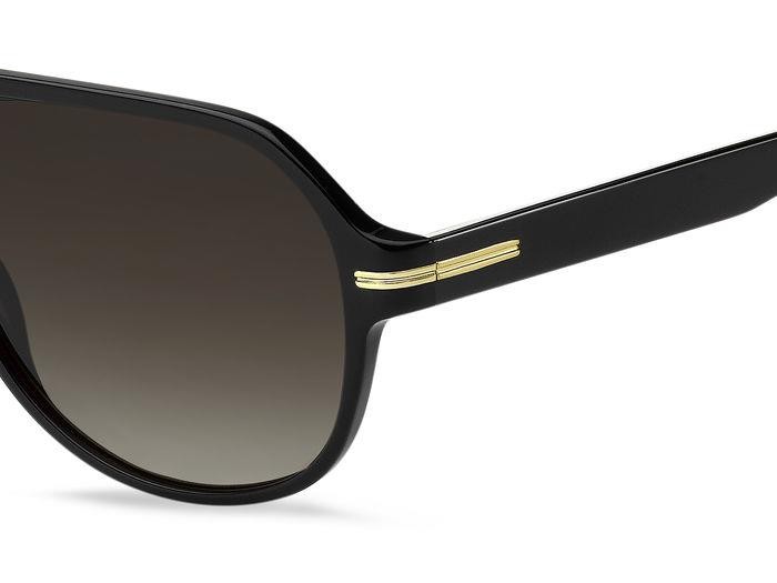 Occhiali da sole Hugo Boss BOSS 1507/S 205974 (807 HA) colore black forma quadrato lenti brown shaded
