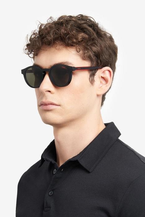 Brillen Hugo HG 1244/CS 205998 (807 IR) farbe black form rund gläser grey