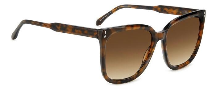 Sonnenbrillen Isabel Marant IM 0123/S 206061 (086 HA) farbe havana form quadratisch gläser brown shaded