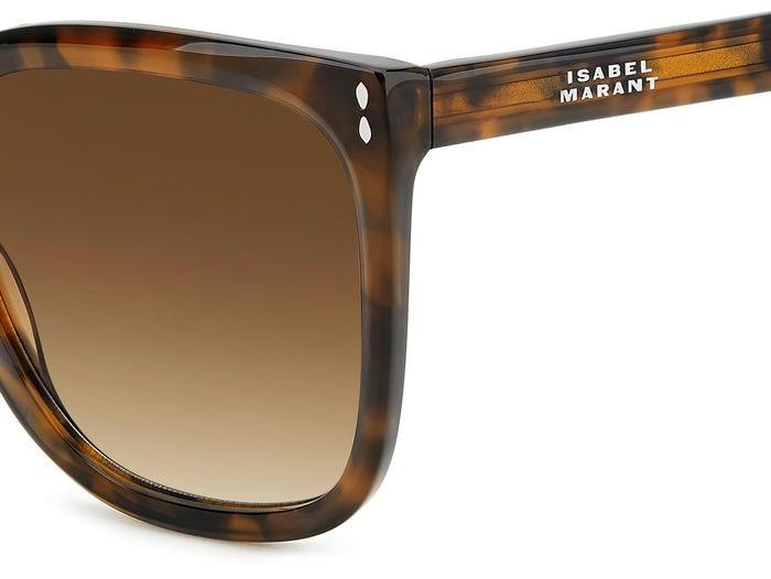Sonnenbrillen Isabel Marant IM 0123/S 206061 (086 HA) farbe havana form quadratisch gläser brown shaded