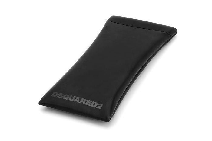 Occhiali da vista Dsquared2 D2 0100/CS 206070 (807 M9) + Clip-on colore black forma rettangolare lenti grey polarized