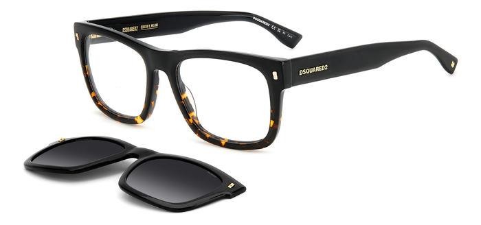 Brillen Dsquared2 D2 0100/CS 206070 (WR7 WJ) + Clip-on form rechteckig 