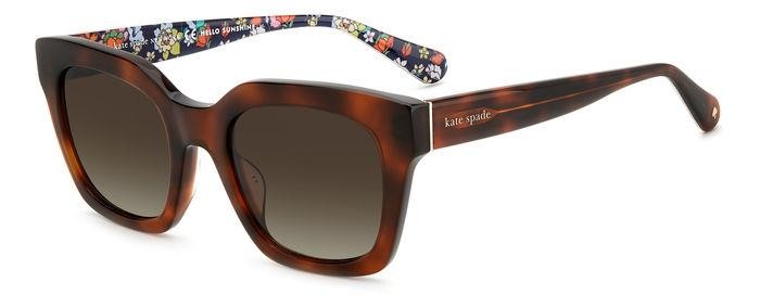Sunglasses Kate Spade CAMRYN/S 206099 (086 HA) color havana shape square lenses brown shaded