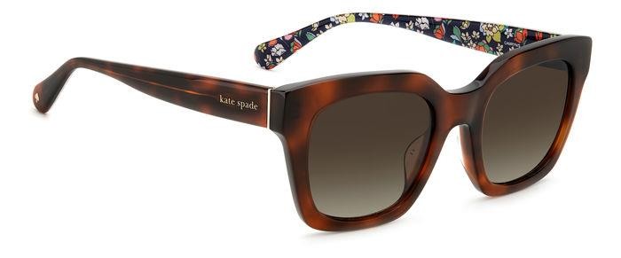 Sunglasses Kate Spade CAMRYN/S 206099 (086 HA) color havana shape square lenses brown shaded