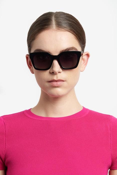 Sunglasses Kate Spade CAMRYN/S 206099 (807 WJ) color black shape square lenses grey shaded polarized