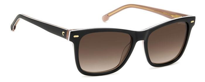 Sonnenbrillen Carrera 3001/S 206152 (6X4 HA) farbe nude black form quadratisch gläser brown shaded