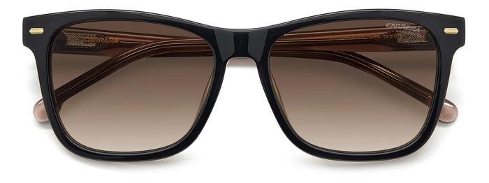 Sonnenbrillen Carrera 3001/S 206152 (6X4 HA) farbe nude black form quadratisch gläser brown shaded