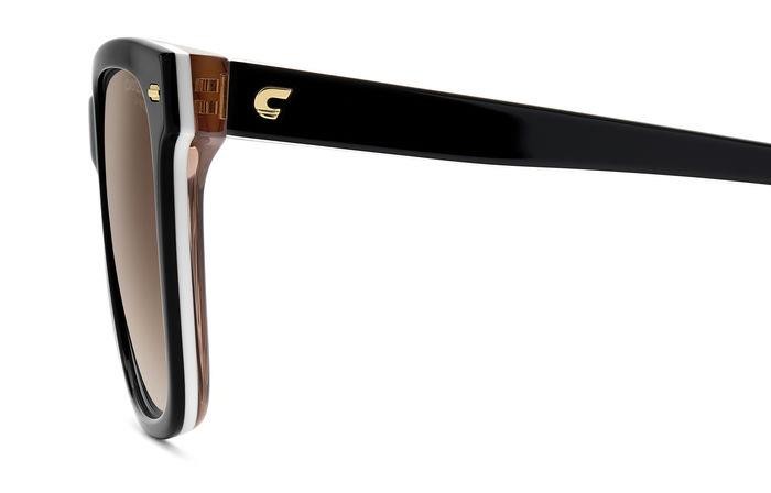 Sonnenbrillen Carrera 3001/S 206152 (6X4 HA) farbe nude black form quadratisch gläser brown shaded