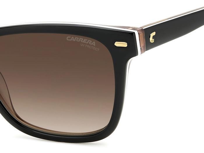 Sonnenbrillen Carrera 3001/S 206152 (6X4 HA) farbe nude black form quadratisch gläser brown shaded