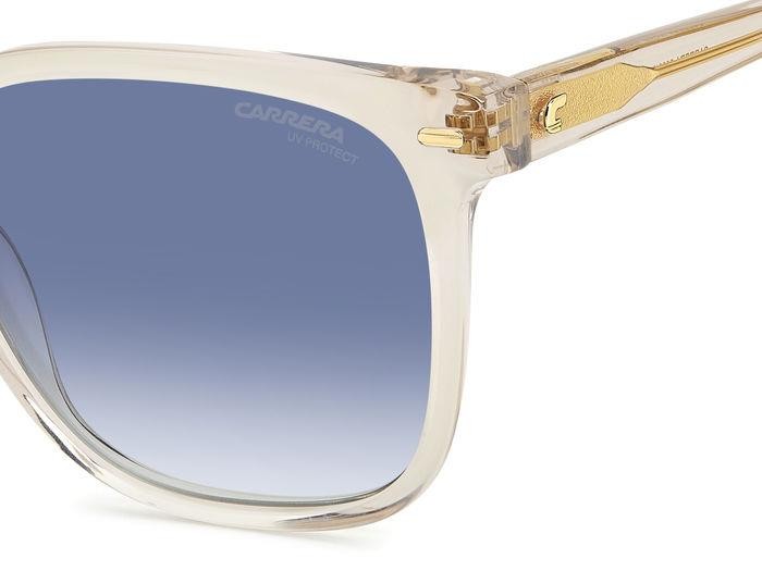 Sonnenbrillen Carrera 3002/S 206153 (10A 08) farbe beige form quadratisch gläser dk blue shaded