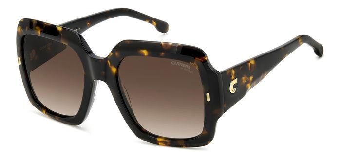 Occhiali da sole Carrera 3004/S 206154 (086 HA) colore havana forma quadrato lenti brown shaded