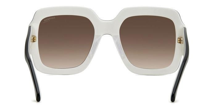 Sonnenbrillen Carrera 3004/S 206154 (80S HA) farbe black white form quadratisch gläser brown shaded