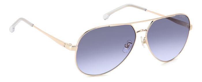 Sonnenbrillen Carrera 3005/S 206155 (LKS GB) farbe gold blue form aviator gläser grey azure