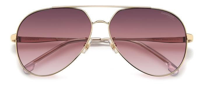 Sonnenbrillen Carrera 3005/S 206155 (NOA UQ) farbe gold burgundy form aviator gläser burgundy shaded pink