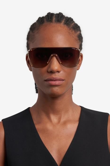 Sonnenbrillen Carrera 3006/S 206158 (06J HA) farbe gold havana form maske gläser brown shaded