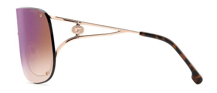Occhiali da sole Carrera 3006/S 206158 (DDB A8) colore gold copper forma mask lenti brown shaded blue mirror