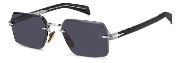 Sunglasses David Beckham Db 7109/S 206169 (85K IR) color ruthenium black shape rectangle lenses grey