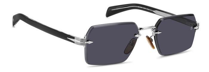 Sunglasses David Beckham Db 7109/S 206169 (85K IR) color ruthenium black shape rectangle lenses grey