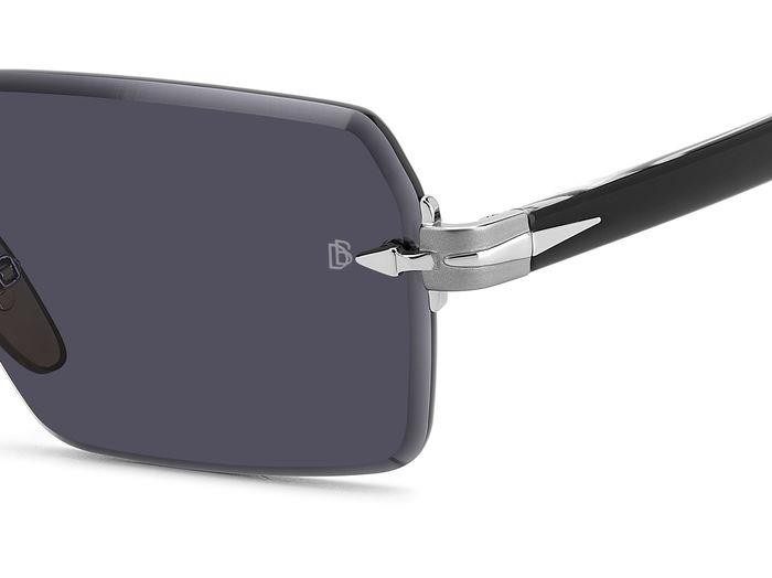 Sunglasses David Beckham Db 7109/S 206169 (85K IR) color ruthenium black shape rectangle lenses grey