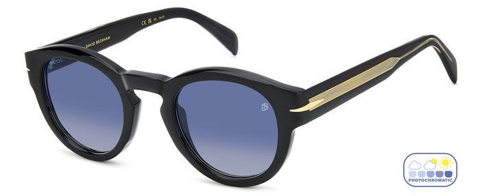 Sonnenbrillen David Beckham Db 7110/S 206171 (807 F9) farbe black form pantos gläser blue shaded photochromic