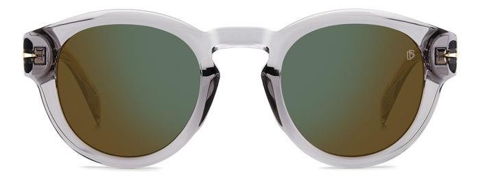Sunglasses David Beckham Db 7110/S 206171 (KB7 MT) color grey shape pantos lenses green mirror